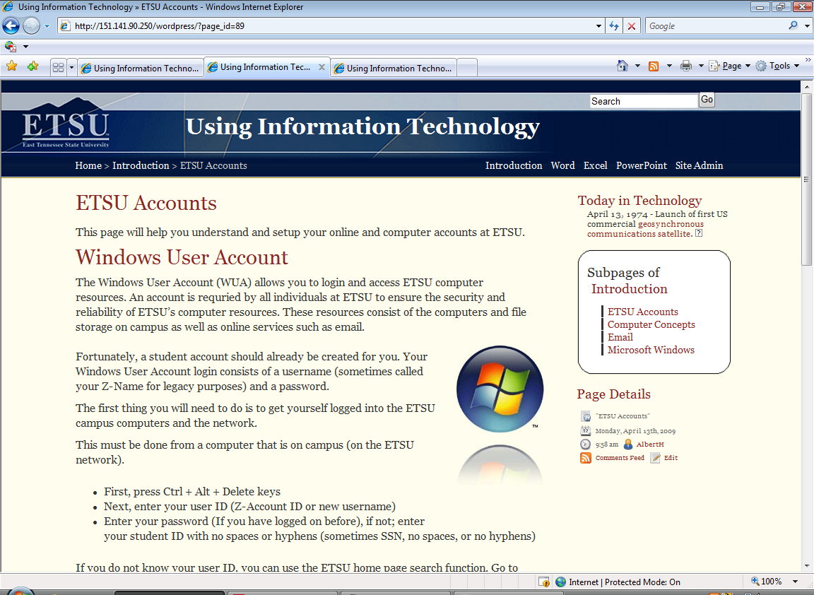 ETSU Using Information Technology - WordPress eBook